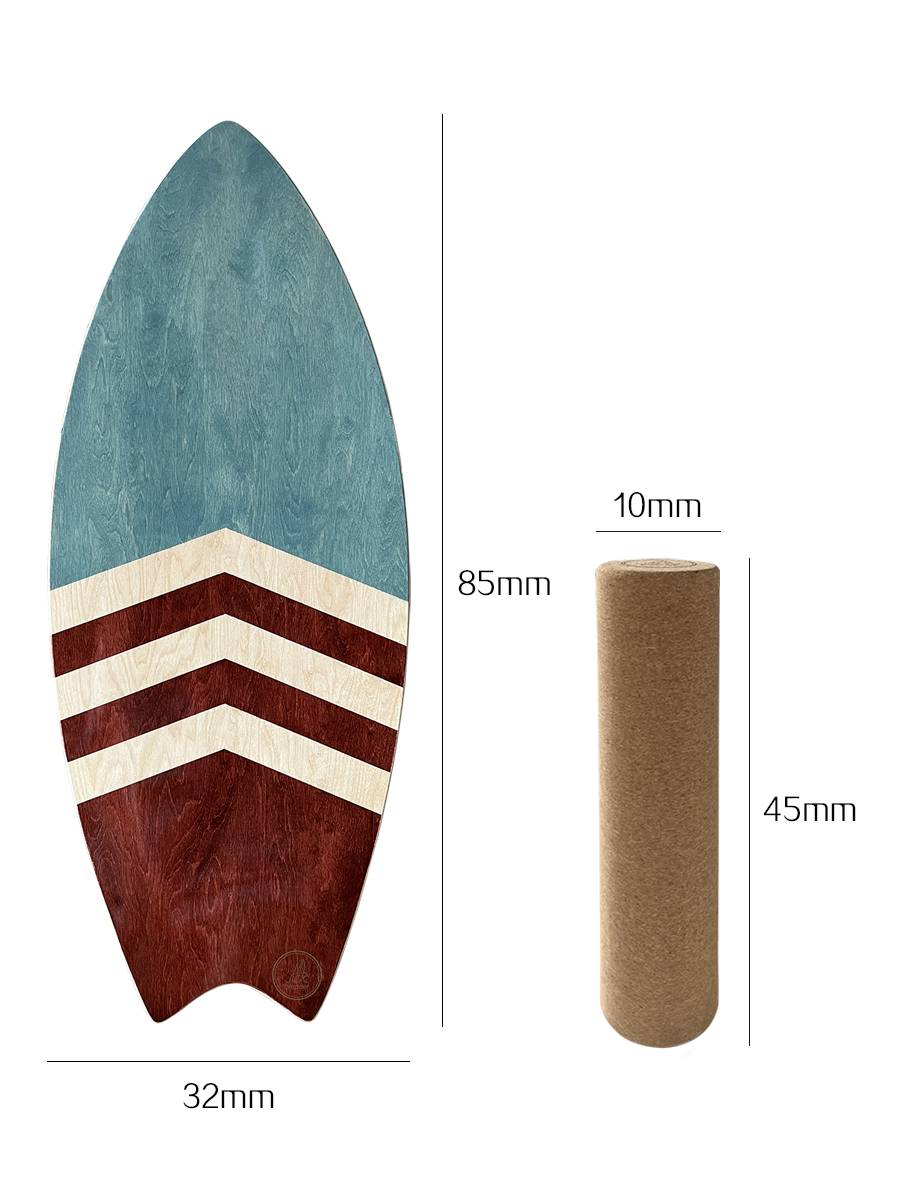 Missile Board - Milk Blue Red